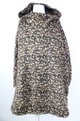 画像1: 【WINTERセール】NO ID. BLACK / ジャケット.フーデッドポンチョ ONE ヒョウ T-24-01-26-007-NO-ja-YM-ZT-M108 (1)
