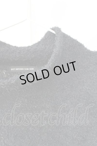 画像3: DIET BUTCHER SLIM SKIN / ニット.DolmanMohair  ブラック T-24-01-29-004-DI-to-YM-ZT353 (3)