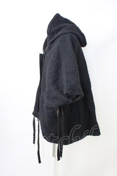 画像3: A.F ARTEFACT / ジャケット.OVERSIZED HOODIE BLOUSON / REVERSIBLE-WOOL 1 ブラック T-24-01-29-008-A.-ja-YM-ZT149 (3)