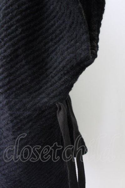 画像5: A.F ARTEFACT / ジャケット.OVERSIZED HOODIE BLOUSON / REVERSIBLE-WOOL 1 ブラック T-24-01-29-008-A.-ja-YM-ZT149 (5)