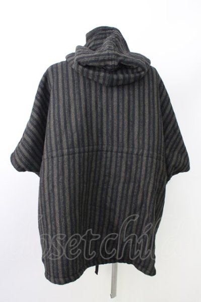 画像9: A.F ARTEFACT / ジャケット.OVERSIZED HOODIE BLOUSON / REVERSIBLE-WOOL 1 ブラック T-24-01-29-008-A.-ja-YM-ZT149 (9)