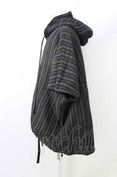 画像10: A.F ARTEFACT / ジャケット.OVERSIZED HOODIE BLOUSON / REVERSIBLE-WOOL 1 ブラック T-24-01-29-008-A.-ja-YM-ZT149 (10)