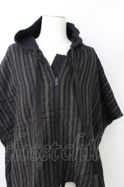 画像11: A.F ARTEFACT / ジャケット.OVERSIZED HOODIE BLOUSON / REVERSIBLE-WOOL 1 ブラック T-24-01-29-008-A.-ja-YM-ZT149 (11)