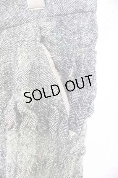 画像3: NO ID. / パンツ.ウールコットン縮絨バギートラウザーズ 1 グレー T-24-01-29-011-NO-pa-YM-ZT459 (3)