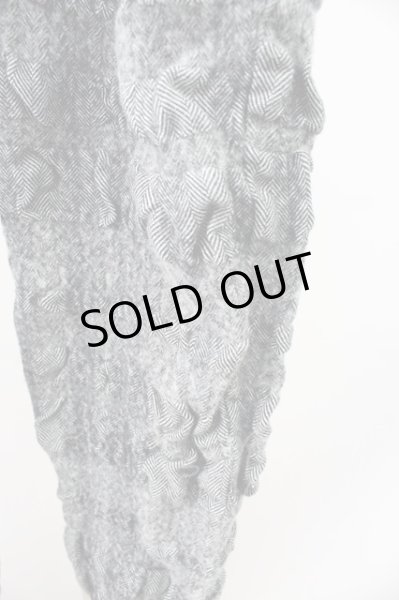 画像4: NO ID. / パンツ.ウールコットン縮絨バギートラウザーズ 1 グレー T-24-01-29-011-NO-pa-YM-ZT459 (4)