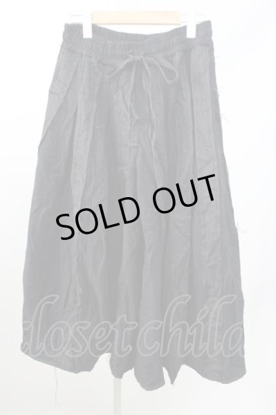 画像1: A.F ARTEFACT / パンツ.TUCKED WIDE PANTS 1 ブラック T-24-01-29-012-A.-pa-YM-ZT006 (1)