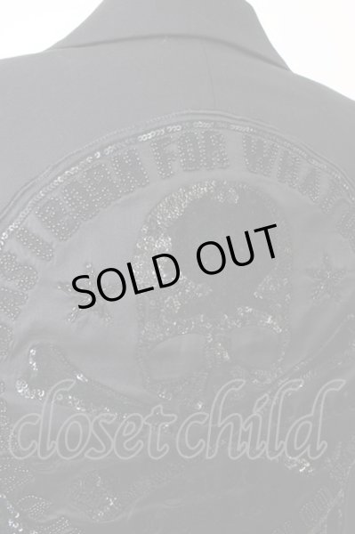 画像7: Roen / メルトスパンコールサークススカル六部袖テーラードジャケット 48 ブラック T-24-02-07-014-Ro-ja-YM-ZT177 (7)