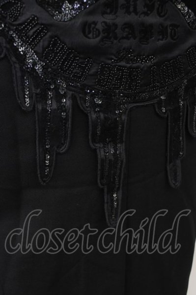 画像8: Roen / メルトスパンコールサークススカル六部袖テーラードジャケット 48 ブラック T-24-02-07-014-Ro-ja-YM-ZT177 (8)