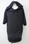 【WINTERセール】TORNADO MART / バイカラーPOVパーカー’21SS M ブラックｘネイビー T-24-02-07-016-TO-to-YM-ZT177