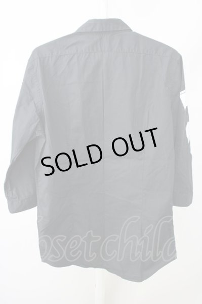 画像2: semantic design / ハンドプリント六部袖シャツ L ブラック T-24-02-07-004-SE-sh-YM-ZT403 (2)