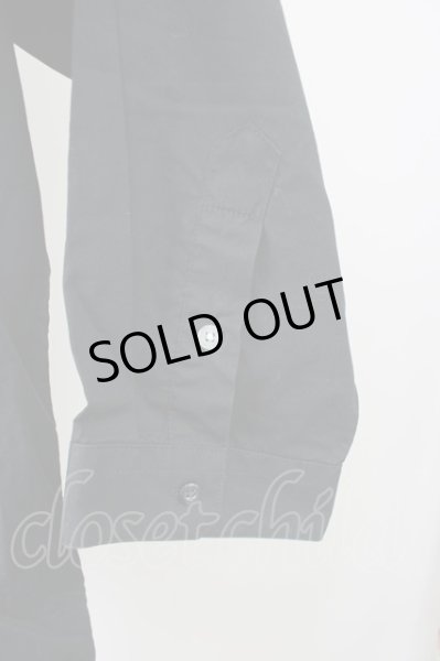 画像5: semantic design / ハンドプリント六部袖シャツ L ブラック T-24-02-07-004-SE-sh-YM-ZT403 (5)