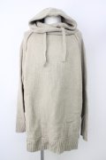 【WINTERセール】CAMBIO / パーカー.AZEAMI 5G Loose Knit Hoodie M カーキ T-24-02-07-006-CA-to-YM-ZT074