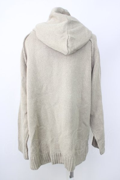 画像2: CAMBIO / パーカー.AZEAMI 5G Loose Knit Hoodie M カーキ T-24-02-07-006-CA-to-YM-ZT074 (2)