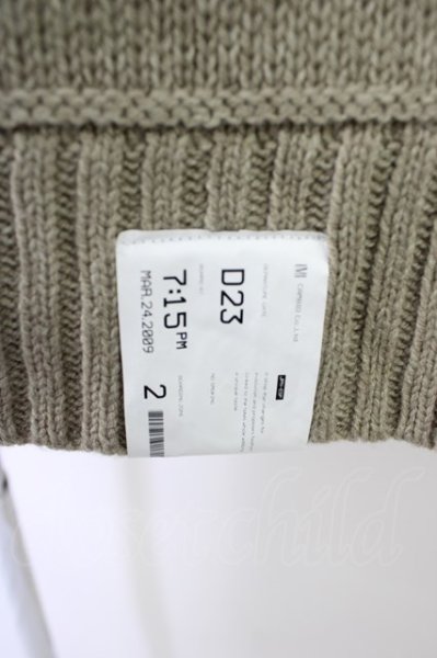 画像5: CAMBIO / パーカー.AZEAMI 5G Loose Knit Hoodie M カーキ T-24-02-07-006-CA-to-YM-ZT074 (5)