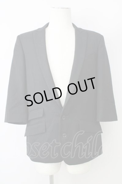 画像1: Roen / メルトスパンコールサークススカル六部袖テーラードジャケット 48 ブラック T-24-02-07-014-Ro-ja-YM-ZT177 (1)