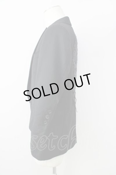 画像3: Roen / メルトスパンコールサークススカル六部袖テーラードジャケット 48 ブラック T-24-02-07-014-Ro-ja-YM-ZT177 (3)