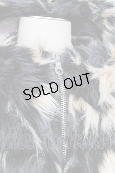 画像4: NO ID. BLACK / ジャケット.ＭＩＸフェイクファーフーデッドBLZ ONE グレー T-24-02-14-002-NO-ja-YM-ZT-M014 (4)