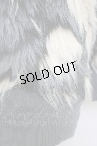 画像6: NO ID. BLACK / ジャケット.ＭＩＸフェイクファーフーデッドBLZ ONE グレー T-24-02-14-002-NO-ja-YM-ZT-M014 (6)