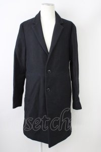 【WINTERセール】ZARA / コート.メルトンチェスター EU M ブラック T-24-02-14-009-ZA-ou-YM-ZT-M015