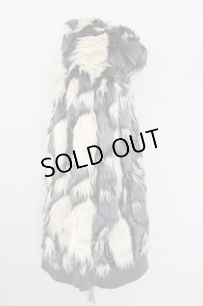 画像3: NO ID. BLACK / ジャケット.ＭＩＸフェイクファーフーデッドBLZ ONE グレー T-24-02-14-002-NO-ja-YM-ZT-M014 (3)