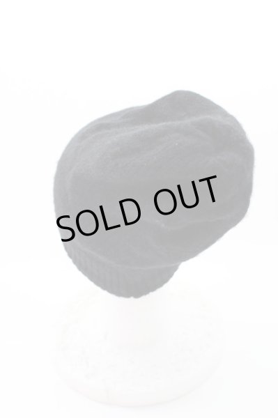 画像2: Moonage Devilment(清春) / キャップ.切り替え編みウール  ブラック T-24-02-15-014-Mo-ha-YM-ZT255 (2)