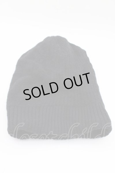 画像3: Moonage Devilment(清春) / キャップ.切り替え編みウール  ブラック T-24-02-15-014-Mo-ha-YM-ZT255 (3)