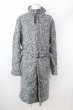 画像1: JOHNNY WOLF / コート.SCALA(スカラ)スタンドカラーシングルトレンチ 3-4 グレー T-24-02-15-005-JO-ou-YM-ZT-M115 (1)