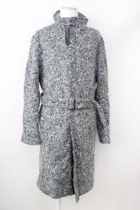 【WINTERセール】JOHNNY WOLF / コート.SCALA(スカラ)スタンドカラーシングルトレンチ 3-4 グレー T-24-02-15-005-JO-ou-YM-ZT-M115
