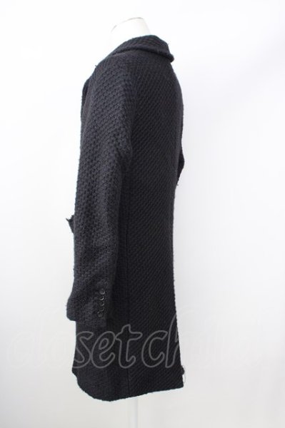 画像3: NO ID. / コート.ボンディングニットチェスター 2 ブラック T-24-02-15-008-NO-ou-YM-ZT-M012 (3)