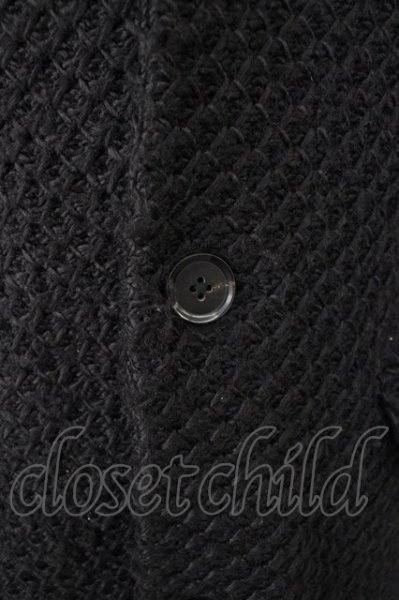 画像4: NO ID. / コート.ボンディングニットチェスター 2 ブラック T-24-02-15-008-NO-ou-YM-ZT-M012 (4)