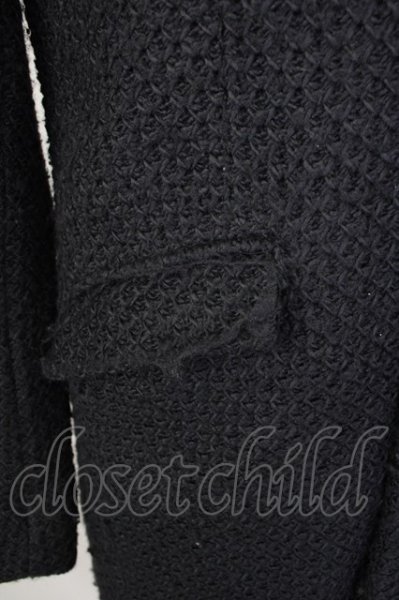 画像5: NO ID. / コート.ボンディングニットチェスター 2 ブラック T-24-02-15-008-NO-ou-YM-ZT-M012 (5)