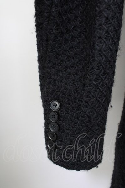 画像6: NO ID. / コート.ボンディングニットチェスター 2 ブラック T-24-02-15-008-NO-ou-YM-ZT-M012 (6)