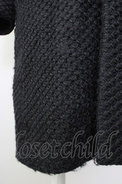 画像7: NO ID. / コート.ボンディングニットチェスター 2 ブラック T-24-02-15-008-NO-ou-YM-ZT-M012 (7)