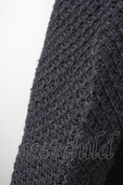 画像9: NO ID. / コート.ボンディングニットチェスター 2 ブラック T-24-02-15-008-NO-ou-YM-ZT-M012 (9)