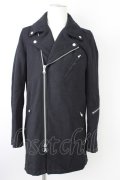【WINTERセール】NO ID. BLACK / コート.メルトンライダース 1 ブラック T-24-02-21-006-NO-ou-YM-ZT-M107