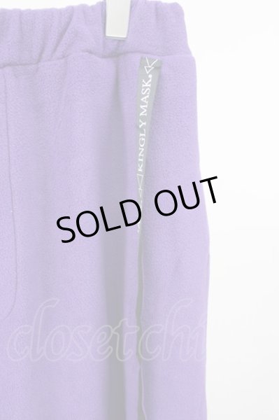 画像3: KMK(KINGLY MASK) / 【タグ付き】パンツ.ロゴ垂らしグログランテープ立体2WAYワイド L パープル T-24-02-21-008-KM-pa-YM-ZT255 (3)