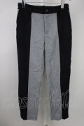 【WINTERセール】NO ID. / パンツ.スイッチングトラウザーズ 2 ブラックｘグレー T-24-02-21-009-NO-pa-YM-ZT255