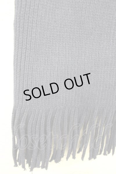 画像3: GOSTAR DE FUGA / マフラー.ワッフルフリンジ  ネイビー T-24-02-21-012-GO-oh-YM-ZT253 (3)