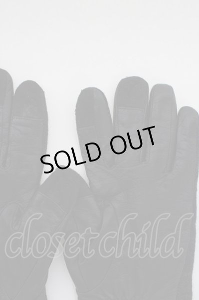 画像4: GOSTAR DE FUGA / グローブ.タータンレザーコンビ ネイビーｘブラック T-24-02-21-013-GO-oh-YM-ZT-ML001 (4)