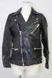 画像1: FUGA / ジャケット.EXISTENCIA ラムレザーダブルライダース'16AW 46 ブラック T-24-03-06-016-FU-ja-YM-ZT-ML029 (1)