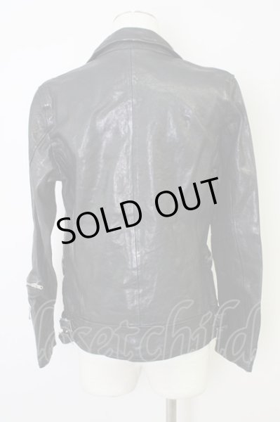 画像2: FUGA / ジャケット.EXISTENCIA ラムレザーダブルライダース'16AW 46 ブラック T-24-03-06-016-FU-ja-YM-ZT-ML029 (2)