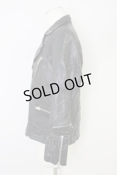 画像3: FUGA / ジャケット.EXISTENCIA ラムレザーダブルライダース'16AW 46 ブラック T-24-03-06-016-FU-ja-YM-ZT-ML029 (3)