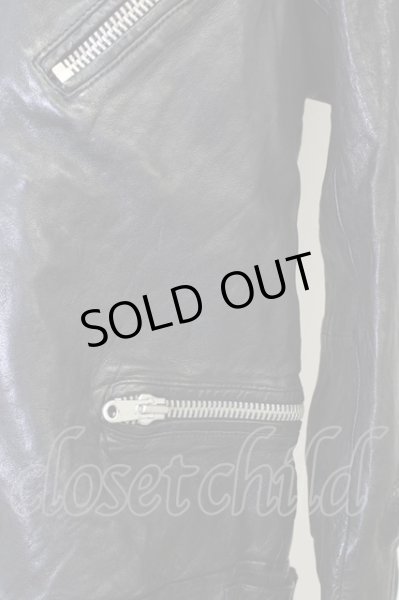 画像5: FUGA / ジャケット.EXISTENCIA ラムレザーダブルライダース'16AW 46 ブラック T-24-03-06-016-FU-ja-YM-ZT-ML029 (5)