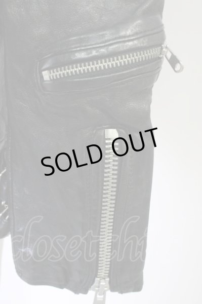 画像7: FUGA / ジャケット.EXISTENCIA ラムレザーダブルライダース'16AW 46 ブラック T-24-03-06-016-FU-ja-YM-ZT-ML029 (7)