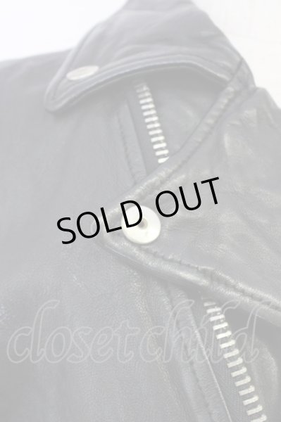 画像11: FUGA / ジャケット.EXISTENCIA ラムレザーダブルライダース'16AW 46 ブラック T-24-03-06-016-FU-ja-YM-ZT-ML029 (11)