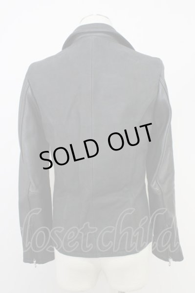 画像2: FUGA / ジャケット.Naked レザーバイカラーダブルライダース'15AW 44 ブラック T-24-03-06-017-FU-ja-YM-ZT-M107 (2)