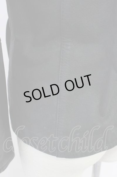 画像10: FUGA / ジャケット.Naked レザーバイカラーダブルライダース'15AW 44 ブラック T-24-03-06-017-FU-ja-YM-ZT-M107 (10)