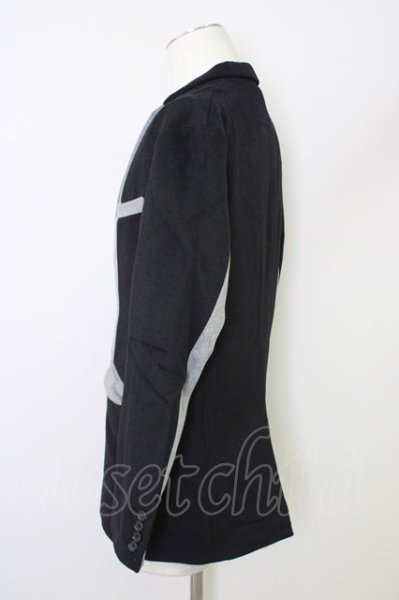 画像3: NO ID. / ジャケット.スイッチング２Ｂ 1 ブラックｘグレー T-24-03-06-019-NO-ja-YM-ZT-M107 (3)