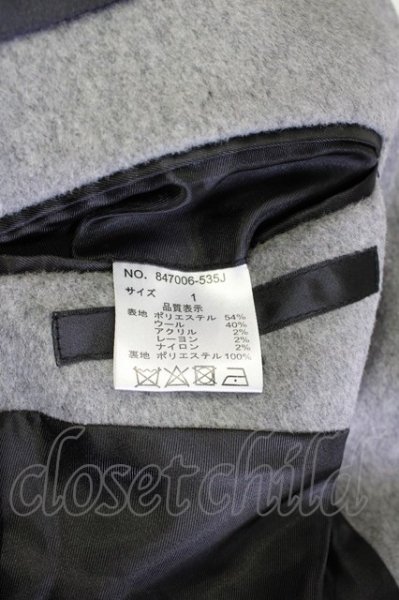 画像7: NO ID. / ジャケット.スイッチング２Ｂ 1 ブラックｘグレー T-24-03-06-019-NO-ja-YM-ZT-M107 (7)