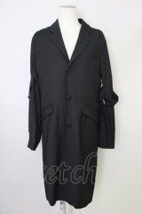 【SALE】NO ID. BLACK / コート.ＴＲストレッチボンテージチェスター 3 ブラック T-24-03-06-020-NO-ou-YM-ZT265